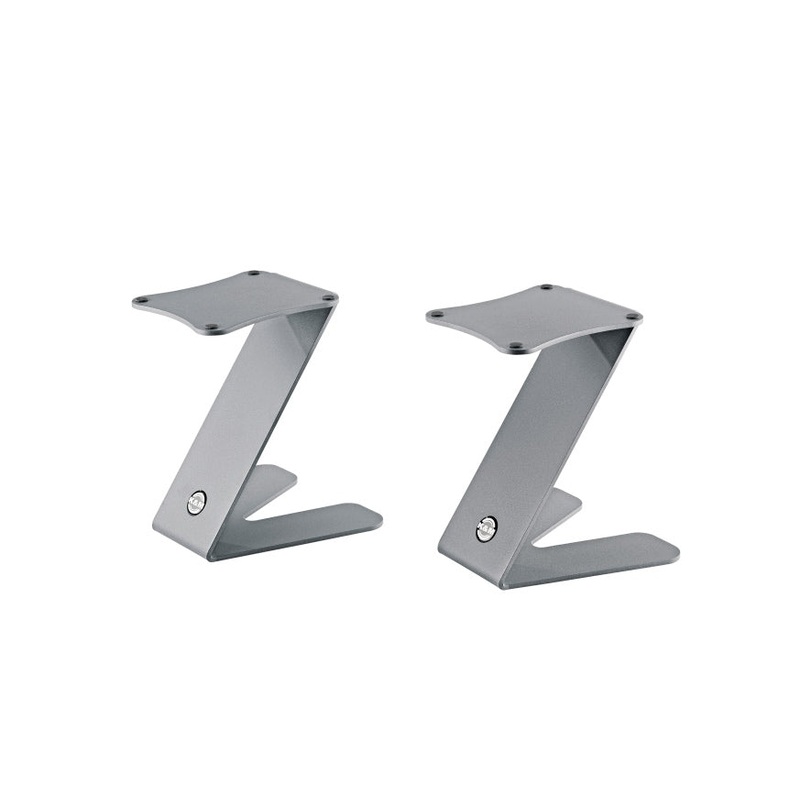 K&M 26773 Z Shape Studio Monitor Stand – Set of 2 (Grey)
