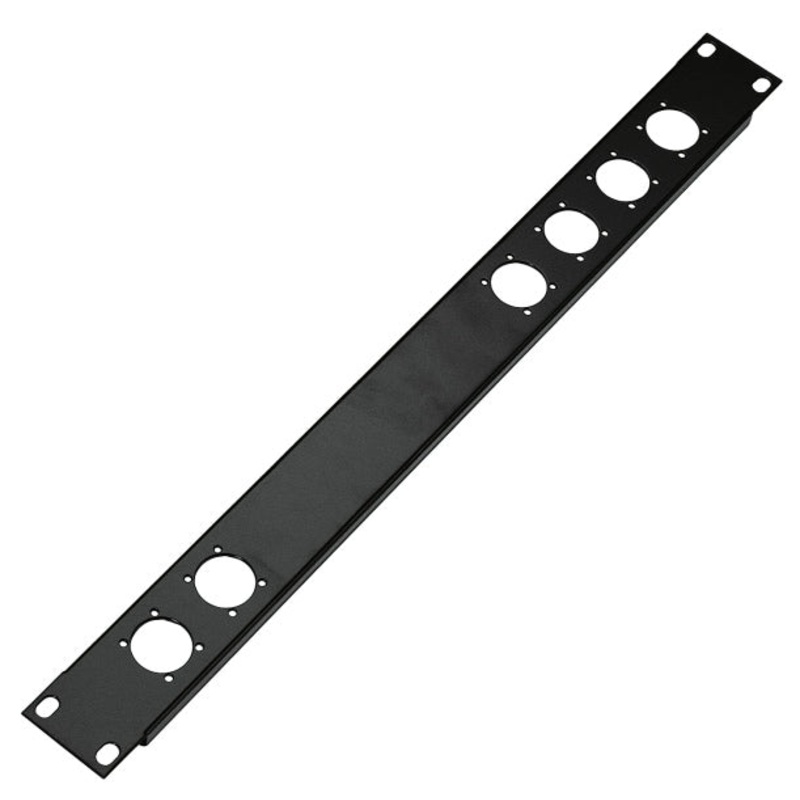 K&M 28306 6 Pre Punched Holes Steel Panel – 1U