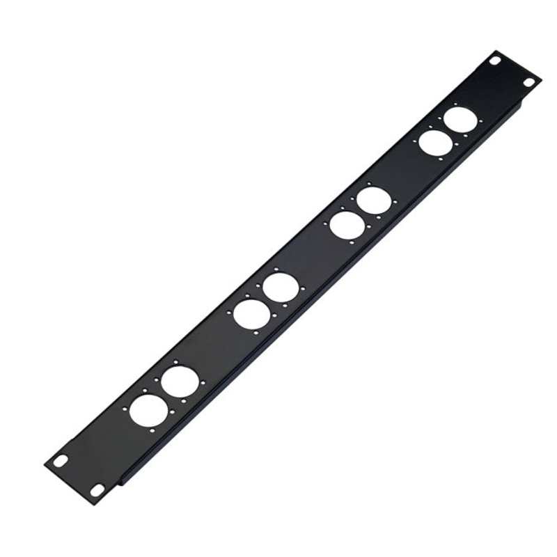 K&M 28308 8 Pre Punched Holes Steel Panel – 1U