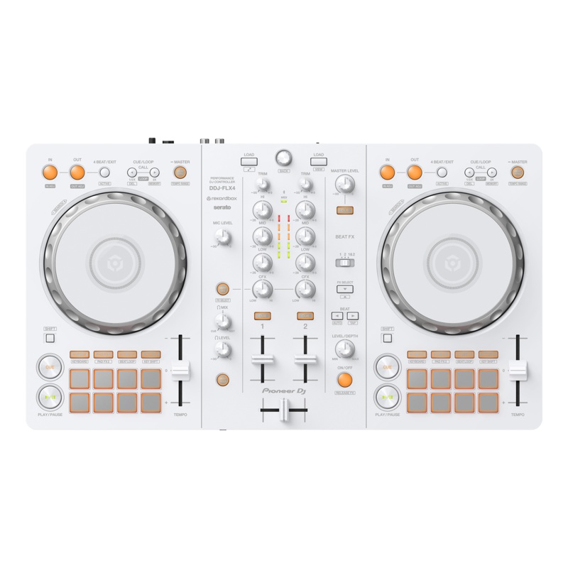 Pioneer DJ DDJ-FLX4 2-Channel DJ Controller (White)