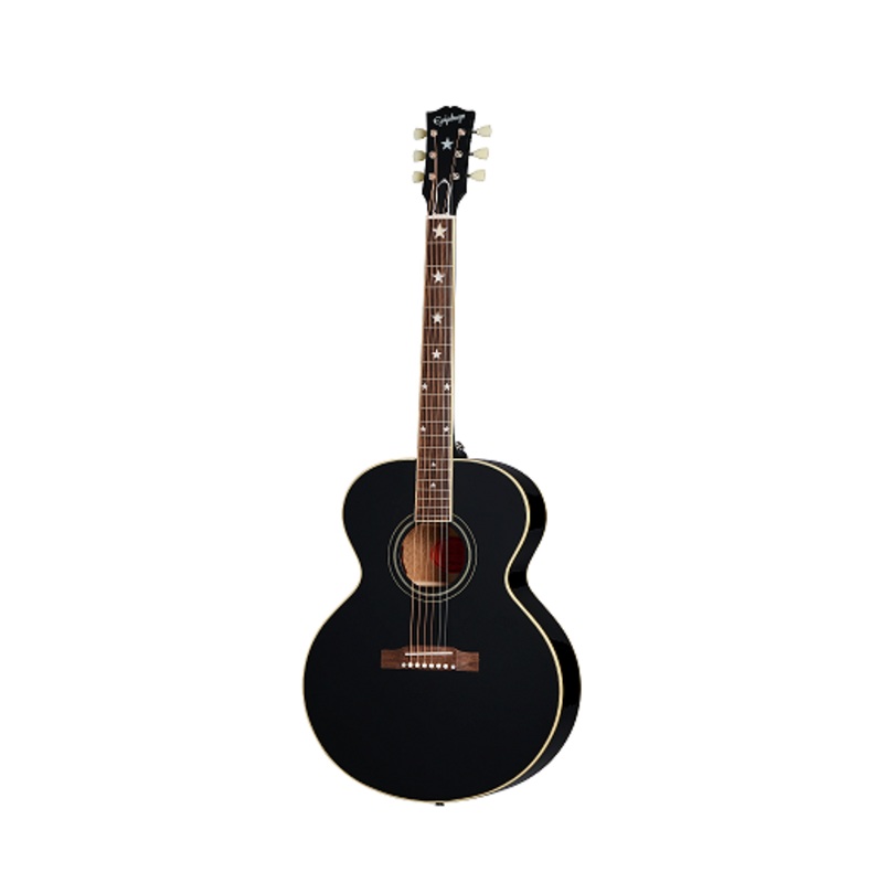 Epiphone J-180 LS Series Acoustic Guitar (Ebony)