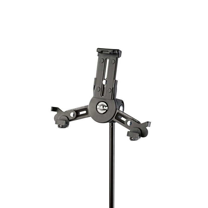 K&M 19795 Tablet Holder with Microphone Stand Mount