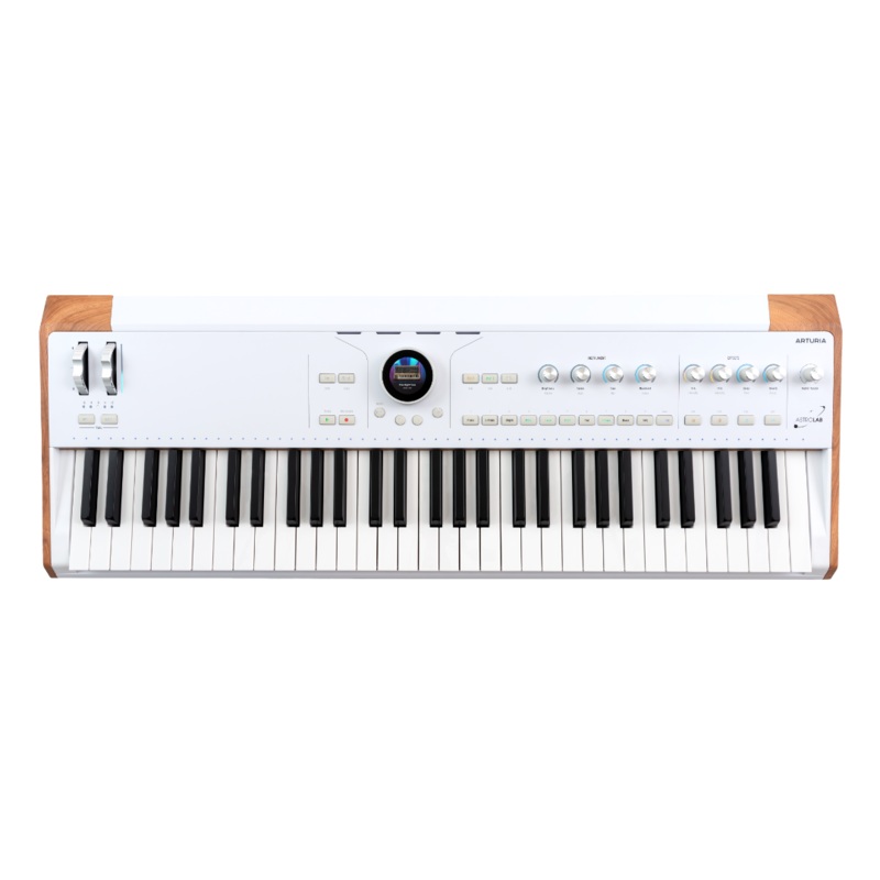 Arturia ASTROLAB 61 Semi-Weighted Stage Keyboard With Aftertouch (White) – 61 Keys