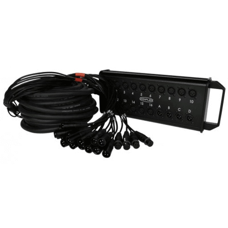 Digiflex HE16-4X-100 Neutrik Rean Connectors Black Connectors With Gold Contacts
