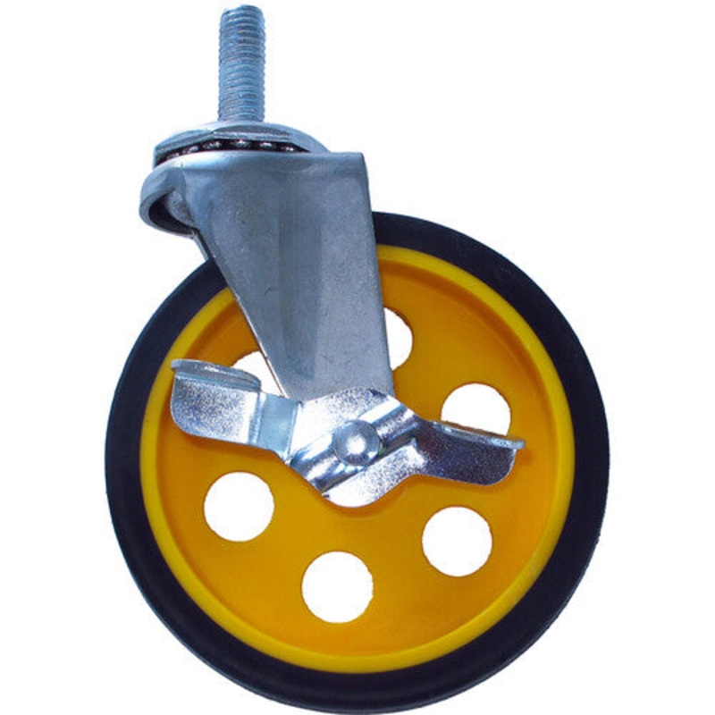 Rock-N-Roller RCSTR5X125 Caster with Brake for R8 and R10 Carts (2-Pack) – 5 x 1.25″