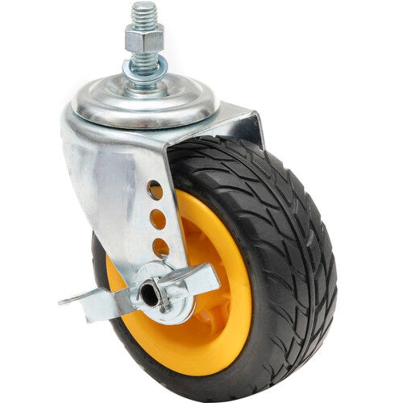 Rock-N-Roller RCSTR5X2 Ground Glider Caster with Brake (2-Pack) – 5 x 2″