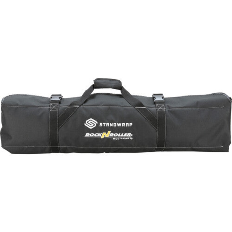 Rock-N-Roller RSA-SWSM StandWrap 4-Pocket Roll Up Accessory Bag (Black) – Small