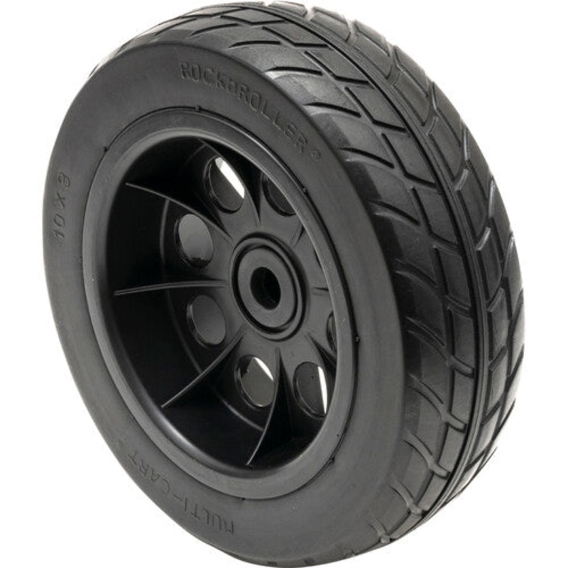 Rock-N-Roller RWHLO10X3BK Stealth R-Trac Rear Wheel with Offset Hub for R10/R11G/R12/R18 (2 Pack) – 10 x 3″