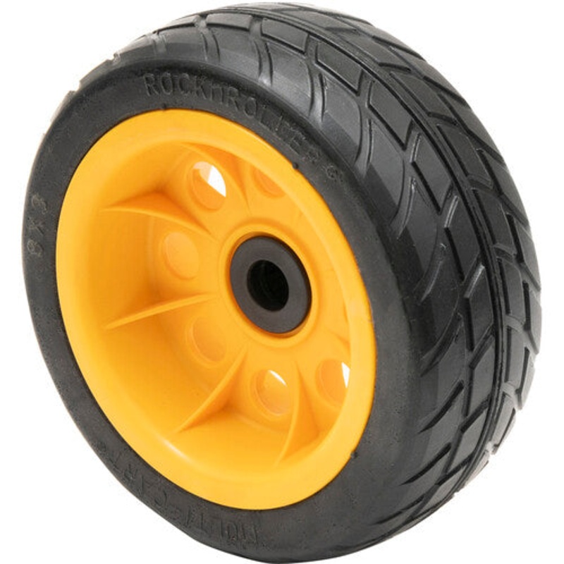 Rock-N-Roller RWHLO8X3 R-Trac Ground Glider Rear Wheel with Offset Hub for Select Carts (Pair) – 8×3″