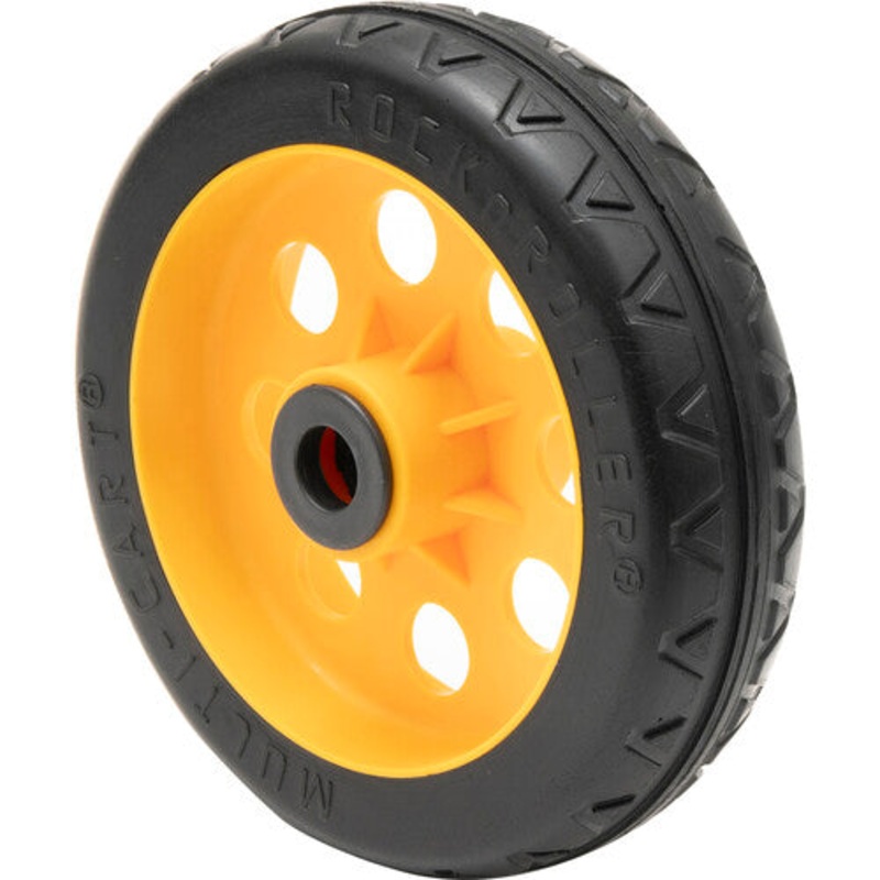 Rock-N-Roller RWHLS8X2 R-Trac Symmetrical Wheel for R12 Caster 2-Pack (Yellow Hub) – 8 x 2″