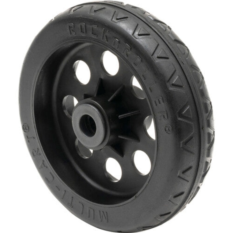 Rock-N-Roller RWHLS8X2BK R-Trac Symmetrical Wheel for R12 Caster 2-Pack (Black Hub) – 8 x 2″