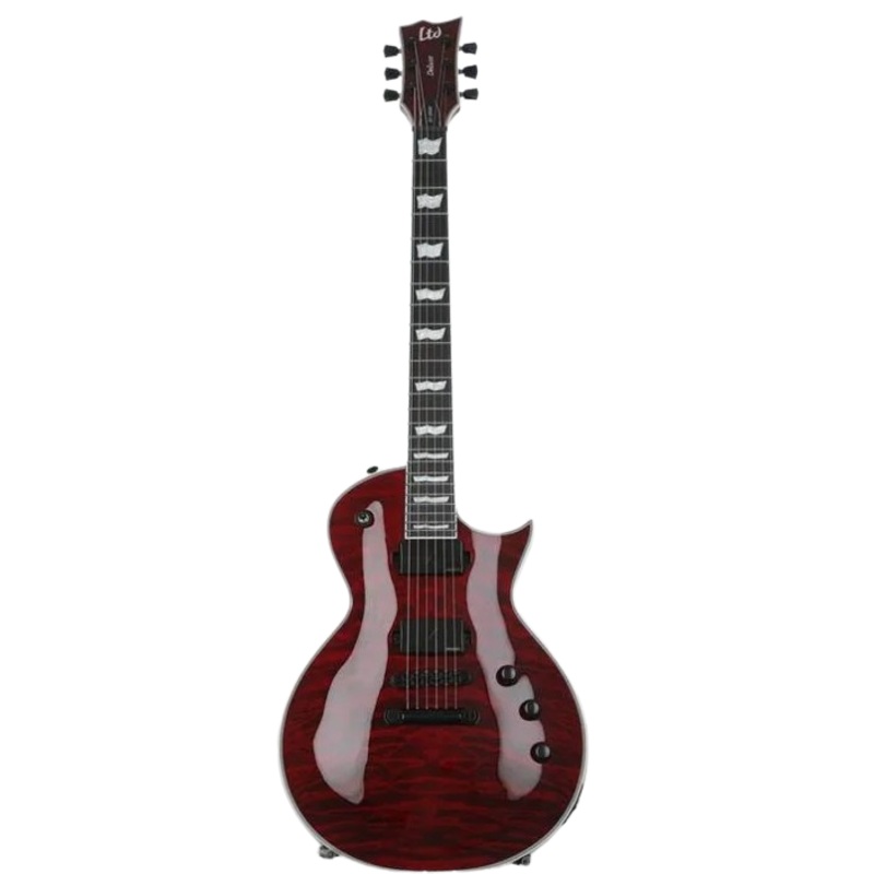 ESP LTD EC-1000QM Electric Guitar (See Thru Black Cherry)