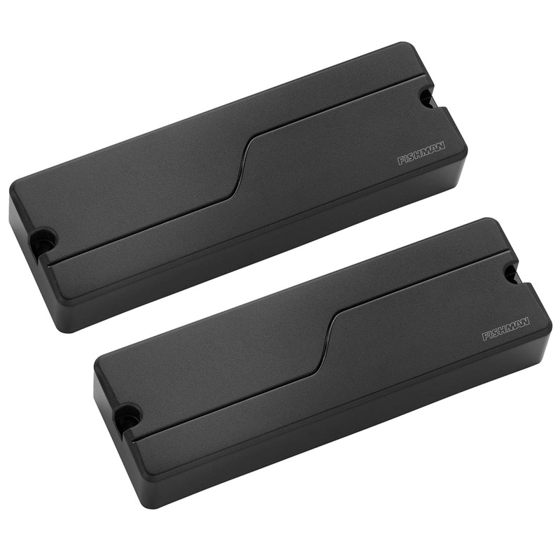 Fishman PRF-BS6-SB2 Fluence 6-String Bass Soapbar Pickups (Black) – Set of 2
