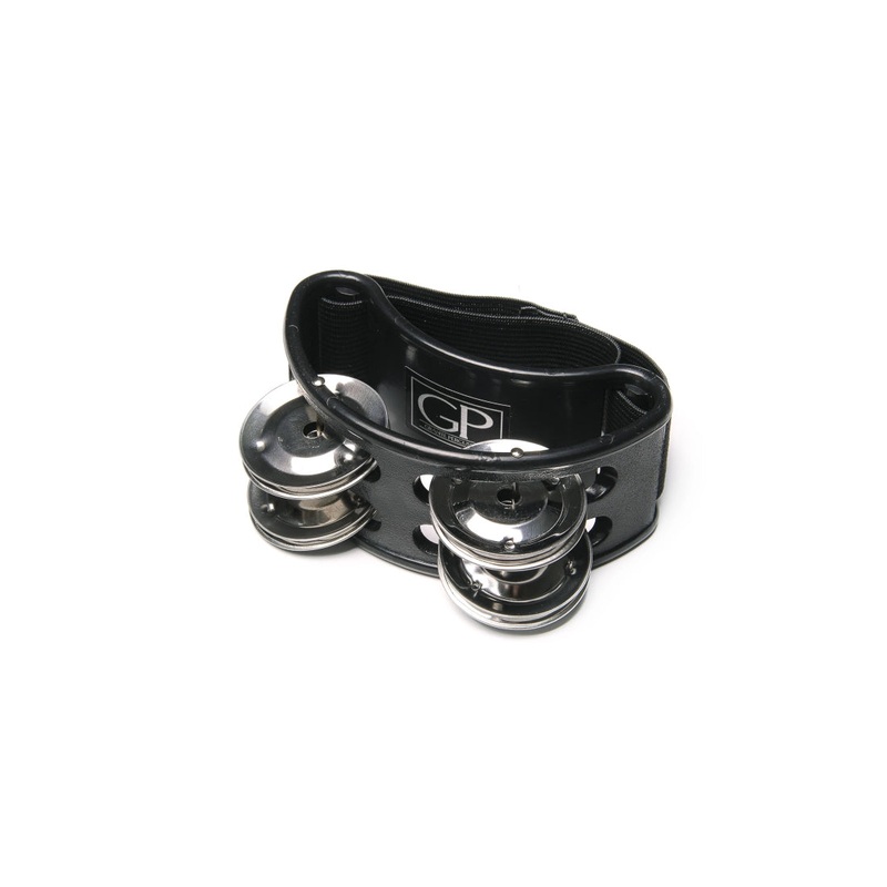 Granite Percussion GP-FTBK Foot Tambourine (Black)