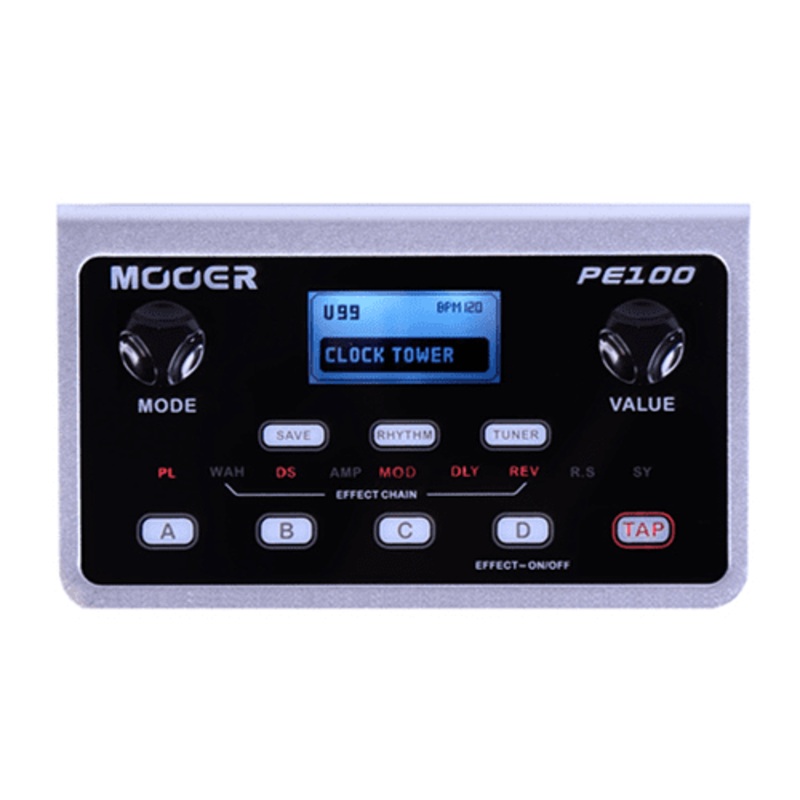 Mooer PE100 Portable Guitar Effects 99 Factory Presets And 99 User Presets