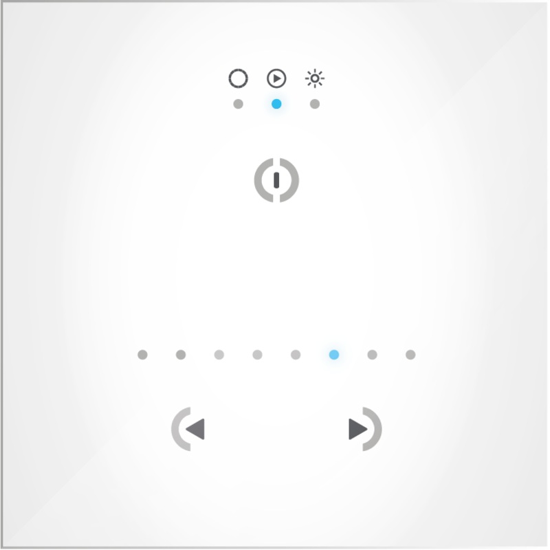 Nicolaudie Architectural STICK GU2 Wall Mounted DMX Controller (White)