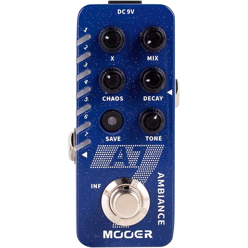 Mooer M704 A7 Ambiance Reverb Guitar Pedal
