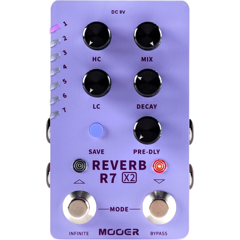 Mooer M723 R7 X2 Stereo Multi Reverb Pedal