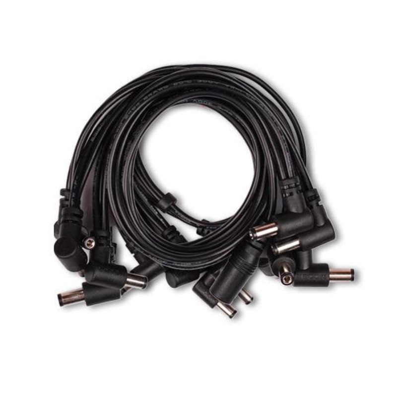 Mooer PDC-10A 10-Way Right Angle Shape Power Supply Daisy Chain Effect Pedal Extender Cable