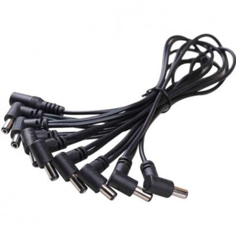 Mooer PDC-8A 8-Way Right Angle Shape Power Supply Daisy Chain Effect Pedal Extender Cable
