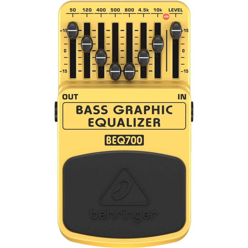 Behringer BEQ700 7-Band Equalizer Foot Pedal For Bass