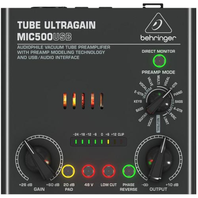 Behringer MIC500USB Vacuum Tube Preamplifier