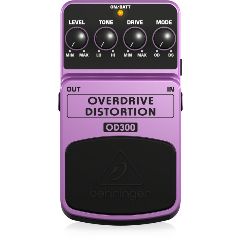 Behringer OD300 Overdrive And Distortion Stompbox Effect Pedal