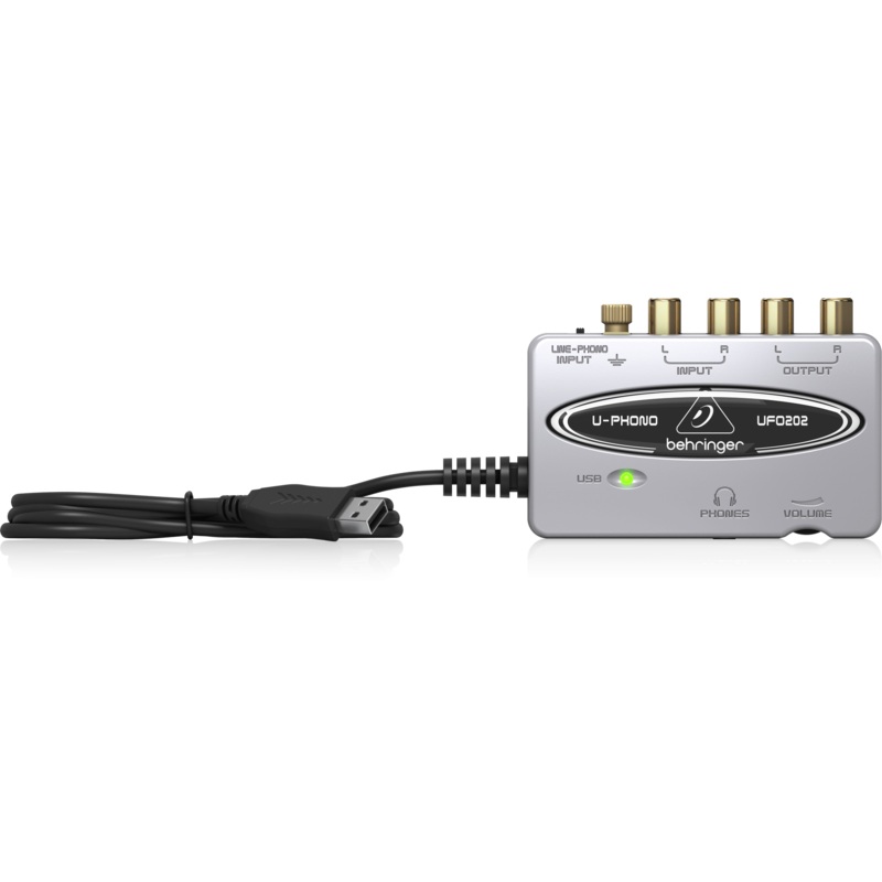 Behringer UFO202 Audiophile USB/Audio Interface With Built-In Phono Preamp