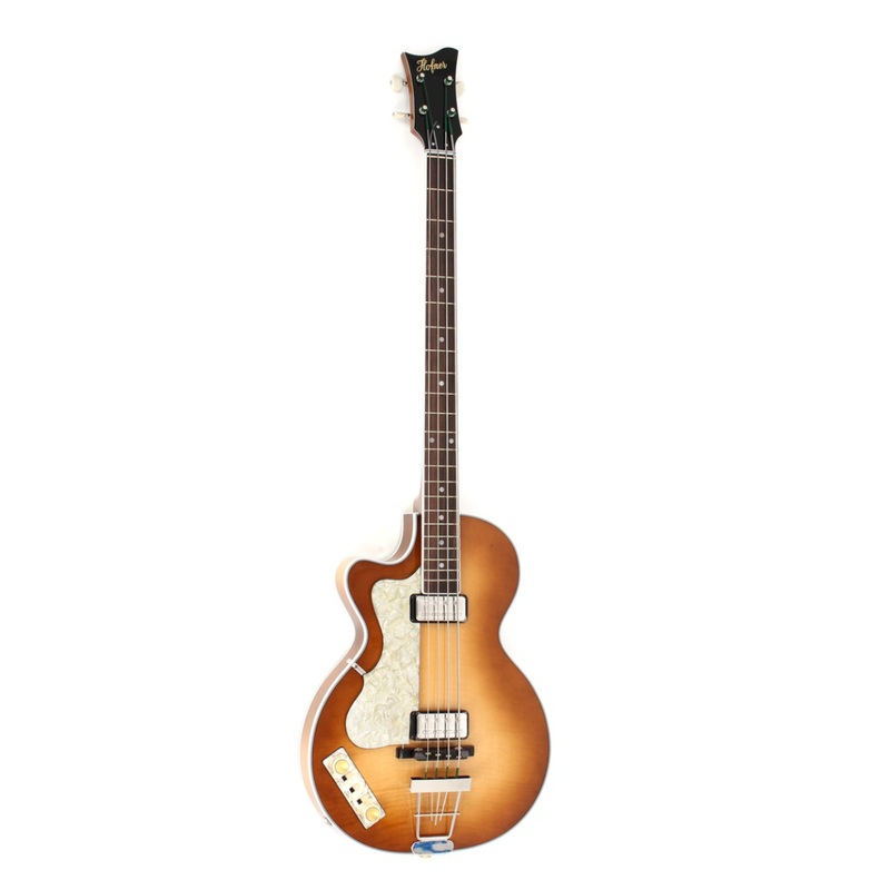 Hofner H500/2-L-0 Club Bass Left Handed Short Scale Electric Bass (Sunburst)