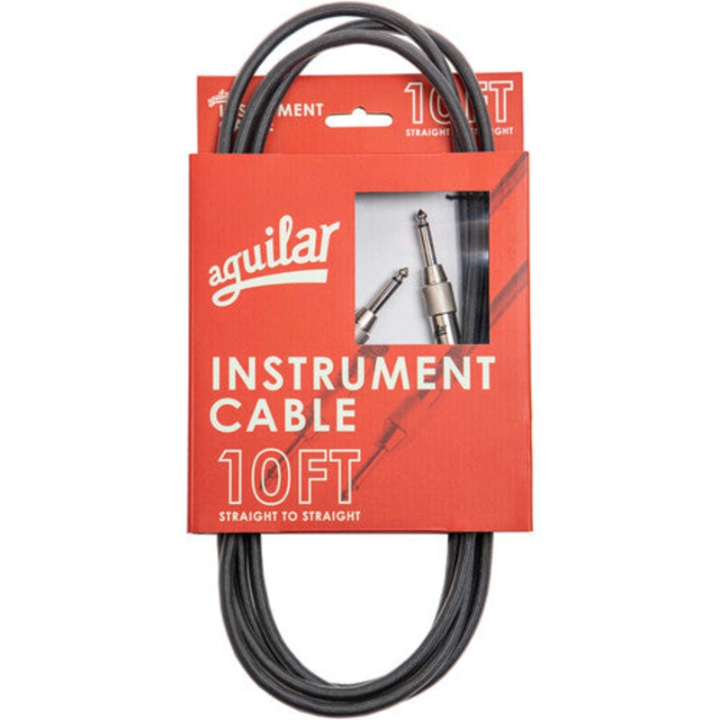 Aguilar AGINST10SS Straight to Straight Connector Instrument Cable – 10′