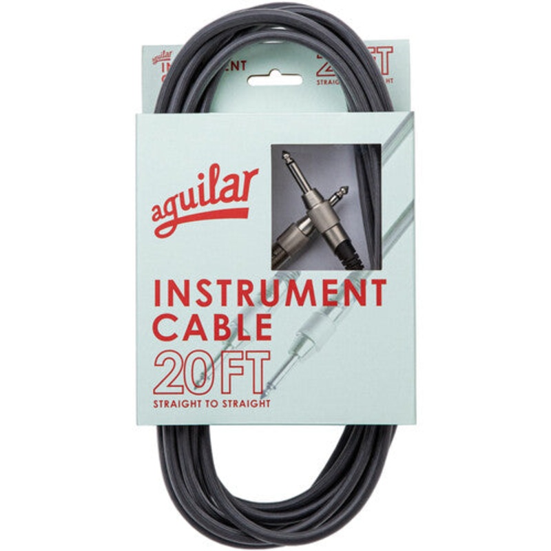 Aguilar AGINST20SS Straight to Straight Connector Instrument Cable – 20′