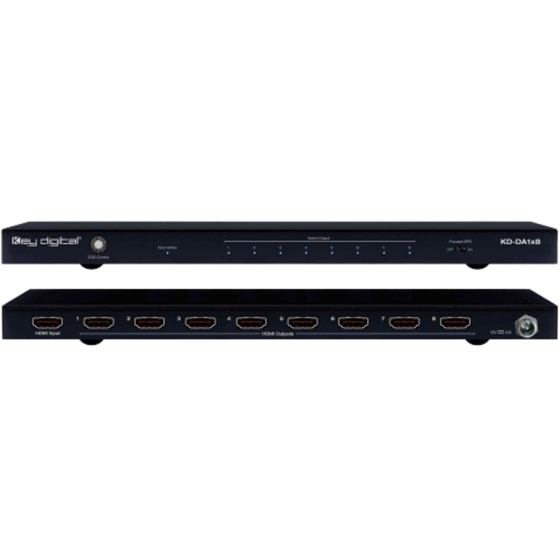 Key Digital KD-DA1X8 HDMI Distribution Amplifier