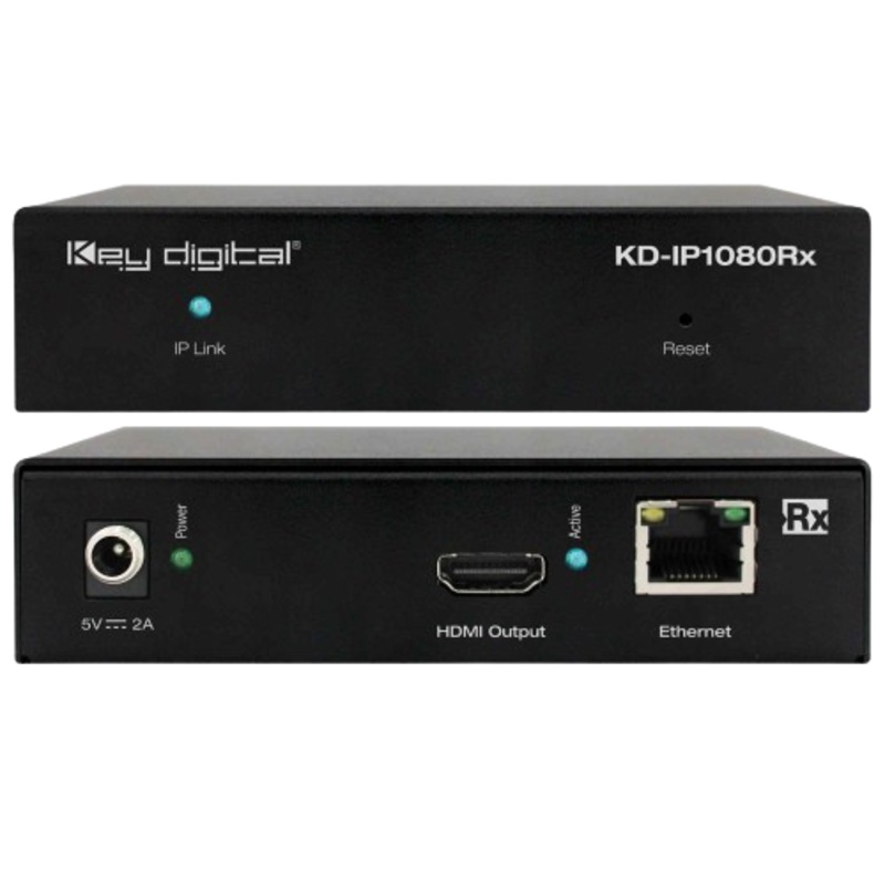 Key Digital KD-IP1080Rx A/V Over IP System Receiver