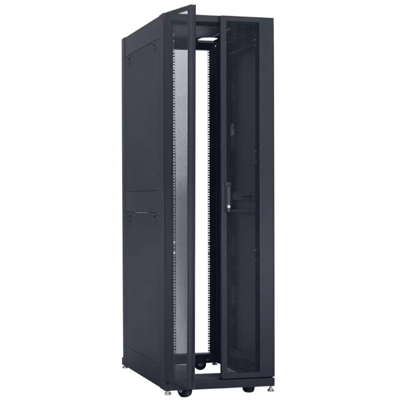 Lowell DAT24-4848-B Data Rack with Doors – 48U x 48″D
