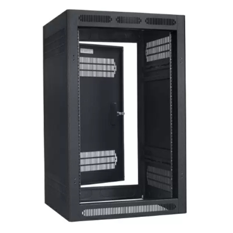Lowell LER-1822 Enclosed AV Rack with Rear Door – 18U x 22″D
