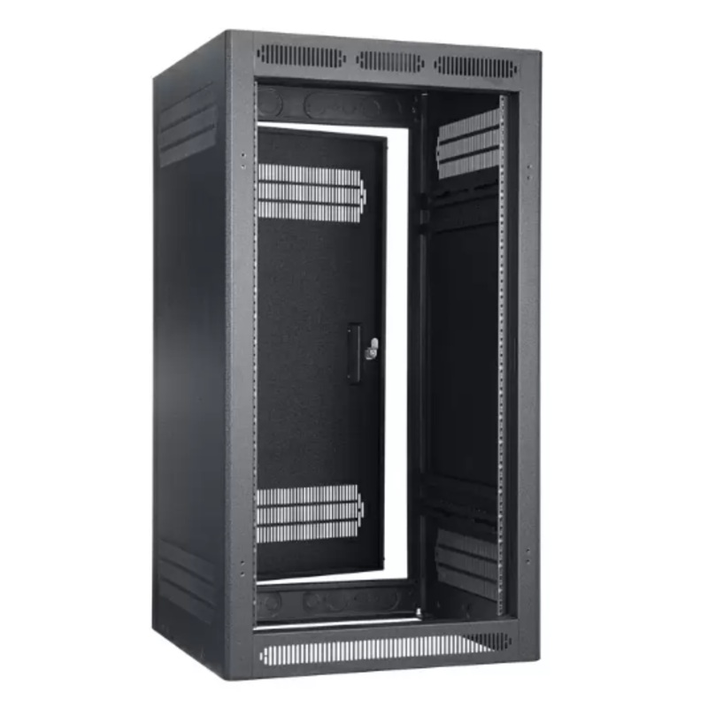 Lowell LER-2122 Enclosed AV Rack with Rear Door – 21U x 22″D