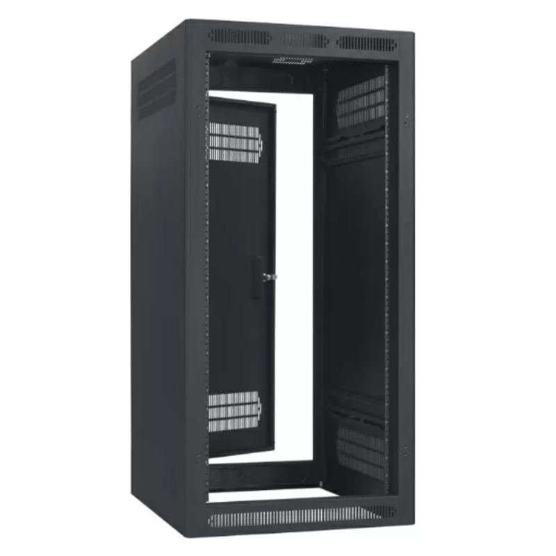 Lowell LER-2427 Enclosed AV Rack with Rear Door – 24U x 27″D