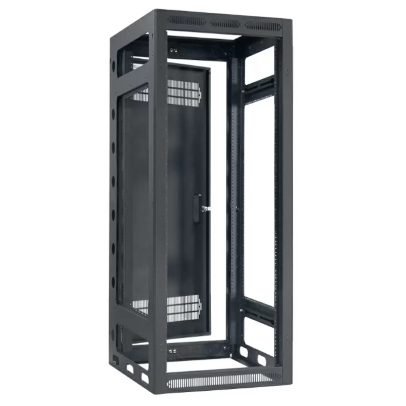 Lowell LGR-2427 Gangable AV Rack with Rear Door – 24U x 27″D