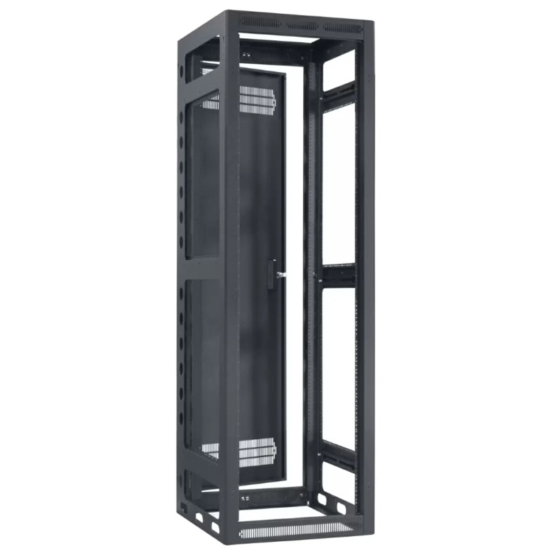 Lowell LGR-4027 Gangable AV Rack with Rear Door – 40U x 27″D