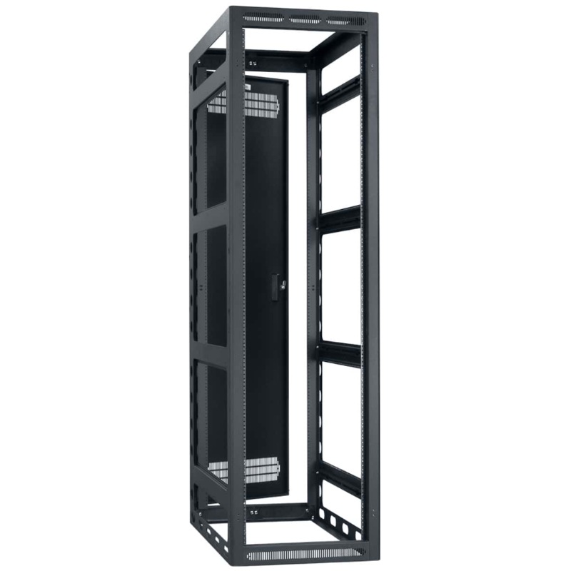 Lowell LGR-4442 Gangable AV Rack with Rear Door – 44U x 42″D
