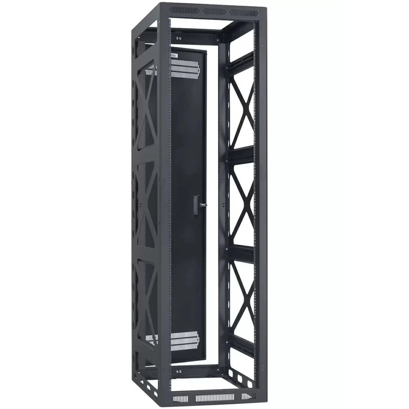 Lowell LSGR-4432 Seismic Rated Gangable AV Rack with Rear Door – 44U x 32″D
