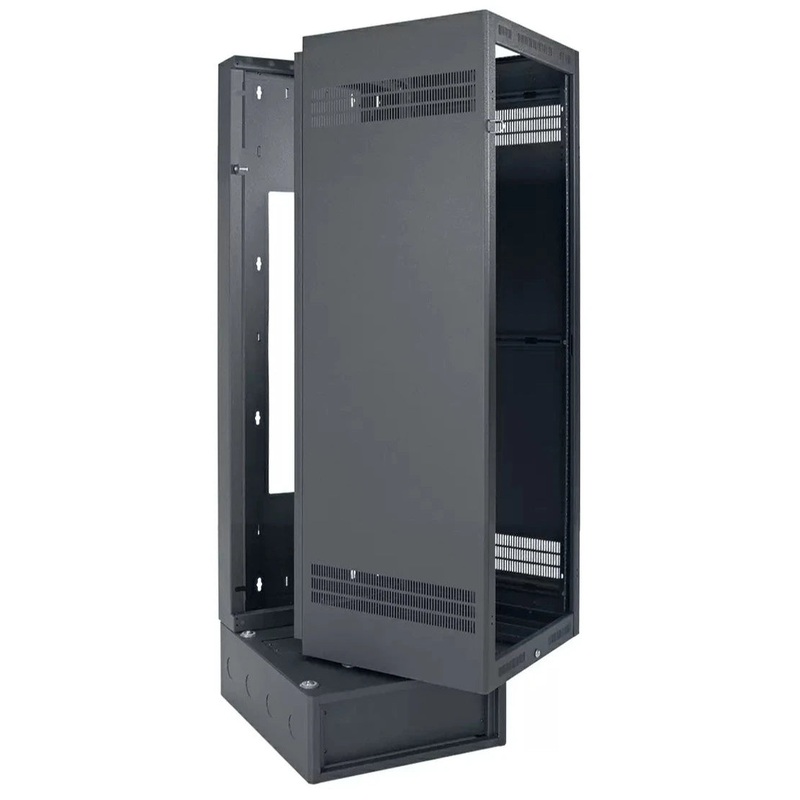 Lowell LWBR-3528 Wall Mount Rack with Base – 35U x 28″D