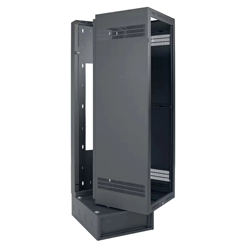 Lowell LWBR-4028 Wall Mount Rack with Base – 40U x 28″D