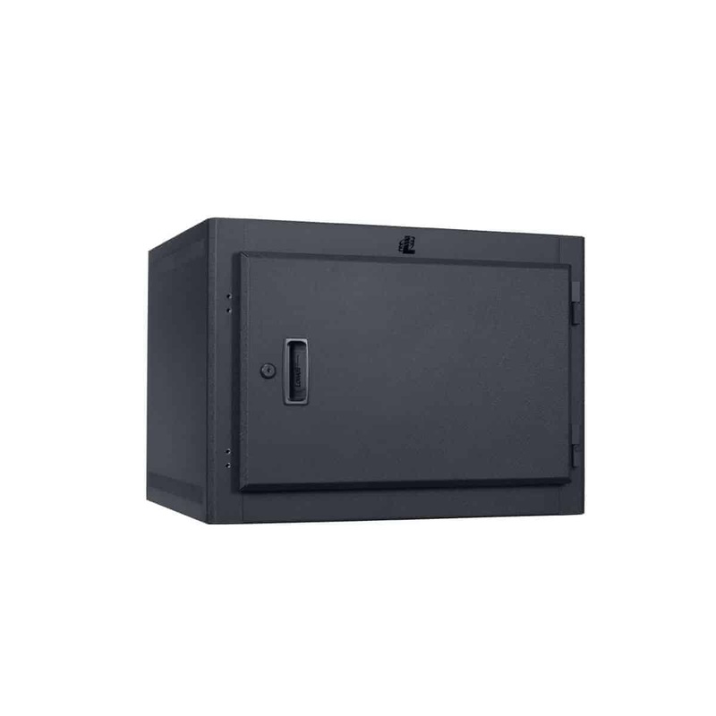 Lowell LWER-718 Stationary Wall Rack with Door – 7U x 18″D