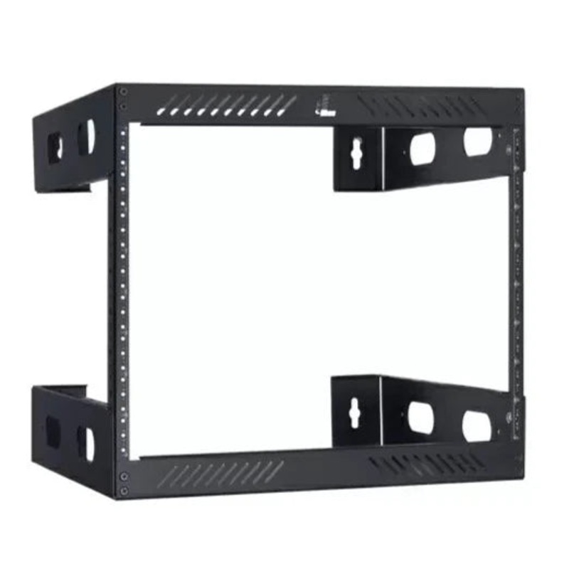 Lowell WXR-818 Slim Wall Mount AV Rack – 8U x 18″D