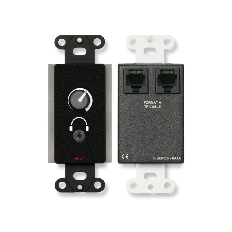 RDL DB-HA1A Format-A Stereo Headphone Amplifier (Black)