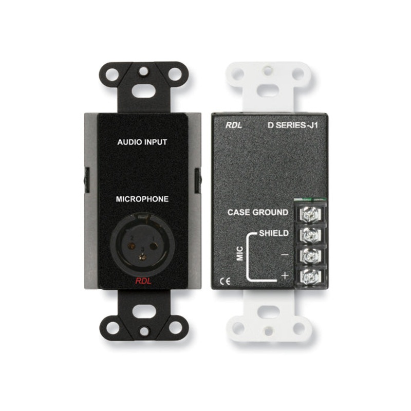RDL DB-J1 Microphone Input Assembly (Black)