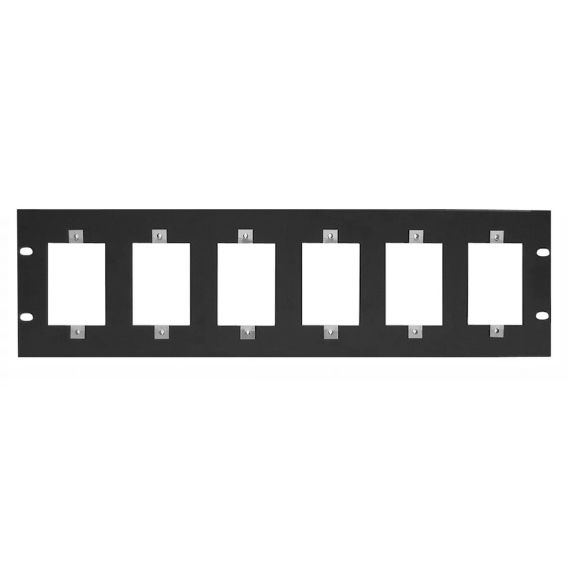 Lowell SG6P-3 Rack Panel for 6 One-Gang Devices