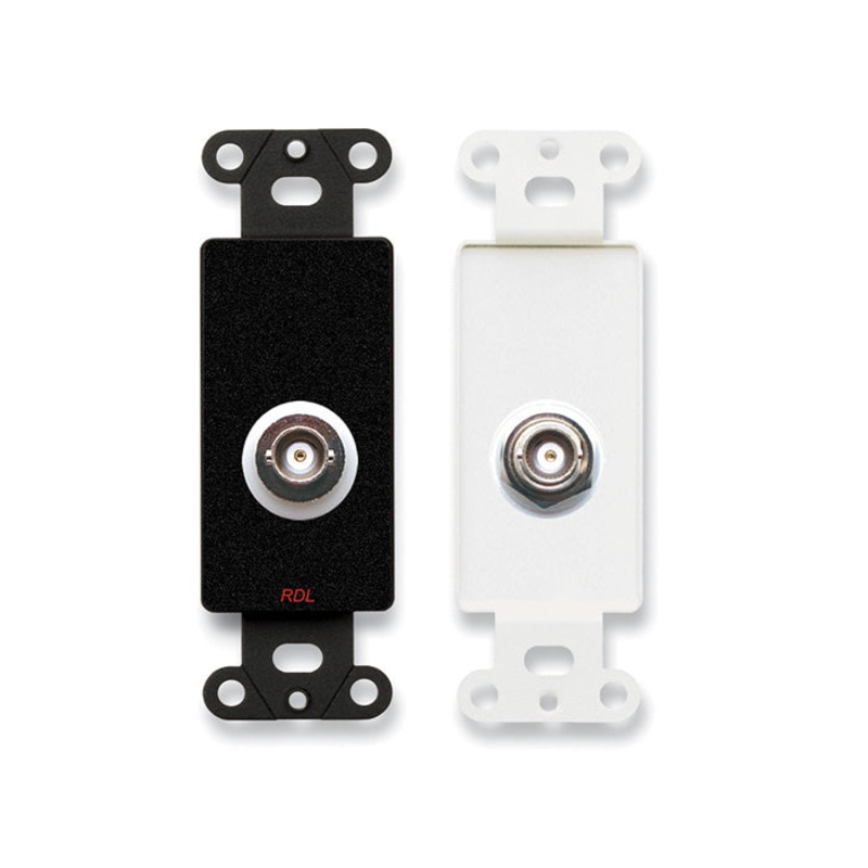 RDL DB-BNC/D Insulated Double BNC Jack Decora Wall Plate