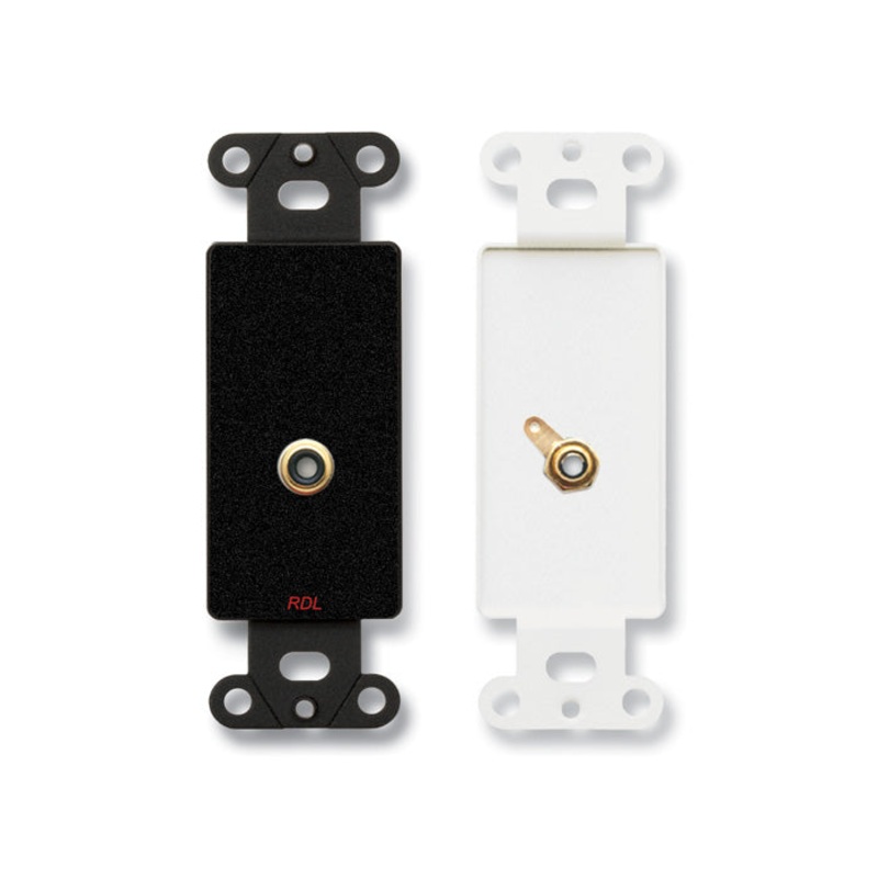 RDL DB-PHN1 Single RCA Jack on Decora Wall Plate Solder Type